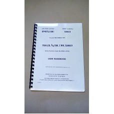 TRAILER 3/4 TON 2 WH SANKEY USER HANDBOOK